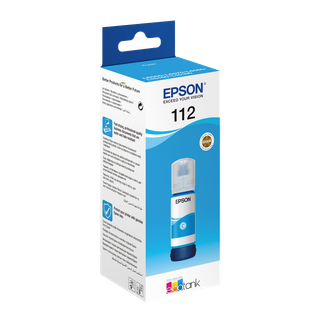 [C13T06C24A] Epson 112 EcoTank Pigment Cyan ink bottle