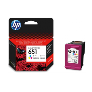 [C2P11AE] HP 651 Tri-color Ink Advantage CartridgeOfficeJet 202/252/ Ink Advantage 5575