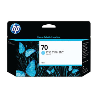 HP 70 130-ml Light Cyan DesignJet Ink CartridgeHP Designjet T3100/Z2100/Z3100/Z3200/Z5400