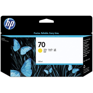 [C9454A] HP 70 130-ml Yellow DesignJet Ink CartridgeHP Designjet 3100/2100/5400/6600/Photsm8800/9100