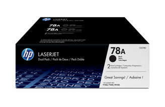 HP 78A 2-pack Black LaserJet Toner CartrHP LJ P1566/P1606 Black Crtg