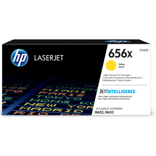 [CF462X] HP 656X Yellow LaserJet Toner Cartridge 22 Pages pour M653 séries