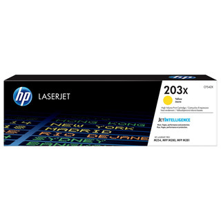HP 203X Yellow LaserJet Toner Cartridge 2,500HP CLJet M254/MFP M280/MFP M281