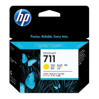 [CZ136A] HP 711 3-pack 29ml Yellow DesignJet Ink Cartridge HP DESIGNJET T520 /T120