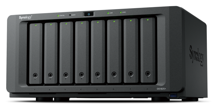 [DS1825+] Synology WR Processeur AMD-V1500Bá 4 coeurs Ghz Raid Software RAM 8 Go 36Mois
