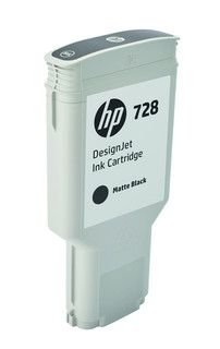 HP 728 300-ml Matte Black DesignJet Ink Cartridge HP Designjet T730/T830