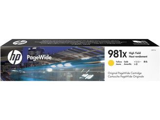[L0R11A] HP 981X High Yield Yellow Origi PageWide CartridgeHP PageWide 556/586