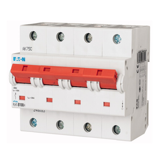 Eaton Disjoncteur modulaire 4P C 100A 20kA
