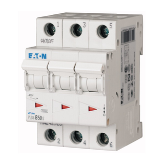 Eaton Disjoncteur modulaire 3P C 50A 6KA