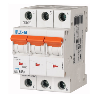Eaton Disjoncteur modulaire 3P C 63A 6KA