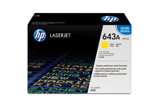 HP 643A Yellow LaserJet Toner CartridgeHP CLJ 4700 Yellow Crtg