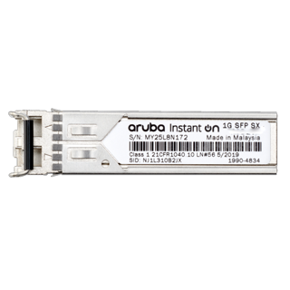 HP Aruba Instant On 1G SFP LC SX 500m MMF Transceiver 36M