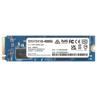 [SNV3410-400G] Synology Disque Série SNV3410 400GB SSD NVMe M.2 2280 36M