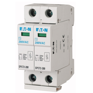 [SPCT2-385/2] Eaton Parafoudres débrochables, 2p, 385VAC, 2x20kA