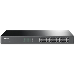 [TL-SG1024] TP-Link Tplink 24-port Gigabit Switch, 24 10/100/1000M RJ45 ports,1U 19-inch rack-mountable steel case