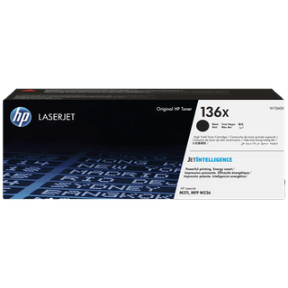 HP 136X Black LaserJet Toner Cartridge 2600 Pages pour M211 M236 3 Mois