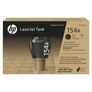 [W1540A] HP 154A Black LaserJet TankToner Reload Kit 2500 Pages LaserTank 1502 1602 MFP 1602 2602 3M