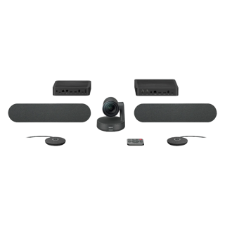 Logitech Rally Plus (1xCamera, 2xSpeaker, 2xMic, Table & Display Hub)