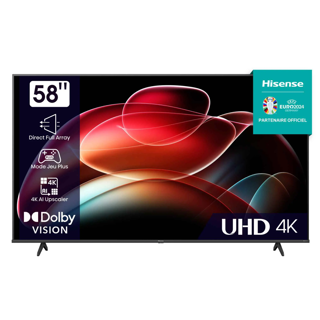 Hisense Smart TV 4K 58'' 24 Mois