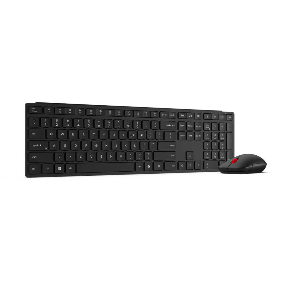 LENOVO PACK CLAVIER/SOURIS Wireless Multi-Mode Pro Combo Keyboard & Mouse 6000-French Bluet 6 Mois