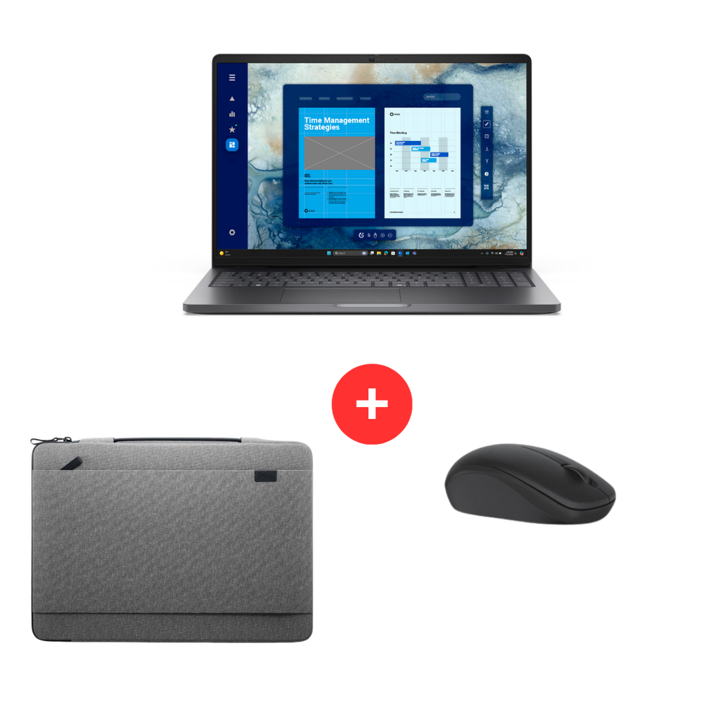 [DS6299] Promo DELL Pro 16 PC16250 Core5-120U 16'' 8G 512G SSD Ubuntu Gris 36M+Wirlss Mouse-WM126+Sacoche CV4