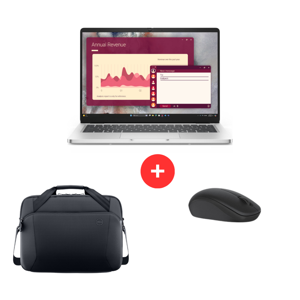 [DS6300] Promo DELL Pro 14 PC14250 14'' Core5-120U 8G 512G SSD Ubuntu Gris 36M+Wirlss Mouse-WM126+EcoLoop Pro