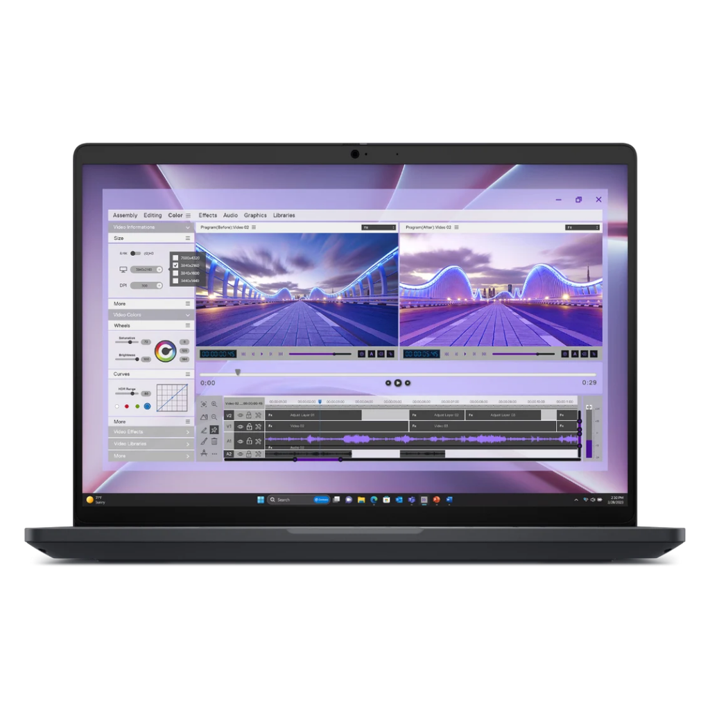 DELL LAPTOP Pro Max 16 MC16250 16'' Ultra 7-265H 32Go 1To SSD GC RTX 1000 8GB Win11 Pro Gris 36Mois