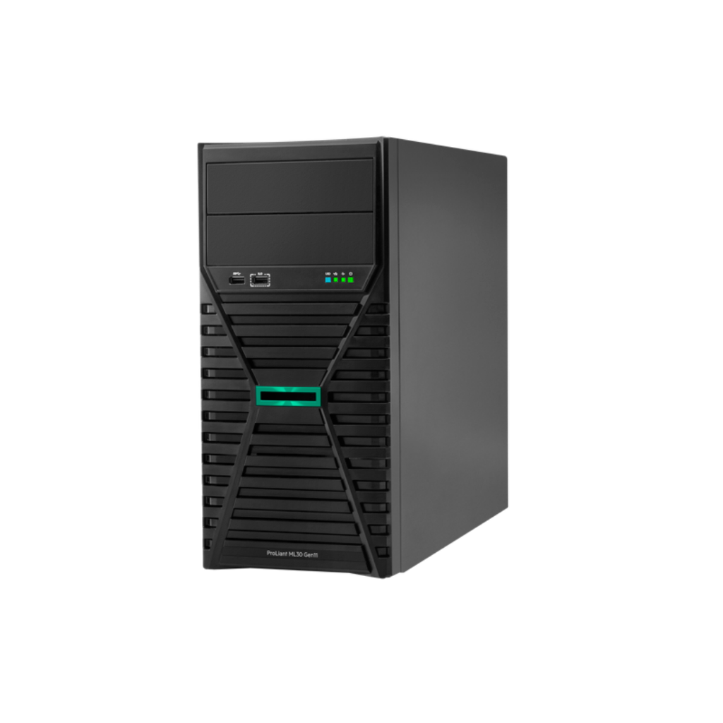 [P87464-425] HPE ML30G11 8SFF 6325P(4c/3.5GHz/55w) 32GB RAID-SATA-VROC 4p-1GbE-BCM5719 1000wT +2x 480GB SSD 3-1-1