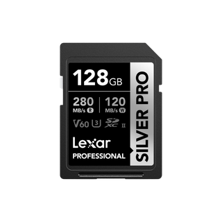 LEXAR CARTE SD SD Silver Pro 128GB Professional SILVER PRO SDXC™ UHS-II Card,up to 280MB/s read, 12M