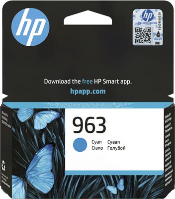 [3JA23AE#BGX] HP 963 Cyan Original Ink Cartridge