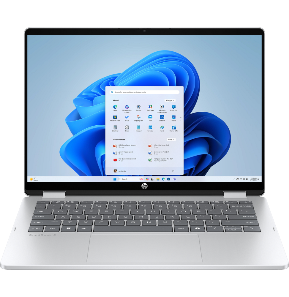 [BU7U4EA] HP BU7U4EA laptop Intel Core 3 100U 35.6 cm (14'') 2K 8 GB LPDDR5-SDRAM Wi-Fi 6 (802.11ax)