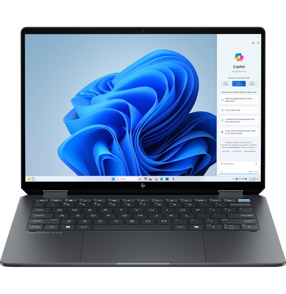 [C2YR7EA] HP C2YR7EA laptop Copilot+ PC Intel Core Ultra 7 256V 35.6 cm (14'') Touchscreen 3K 16 GB LPDDR5x-SDRAM Wi-Fi 7 (802.11be) Windows 11 Home Grey