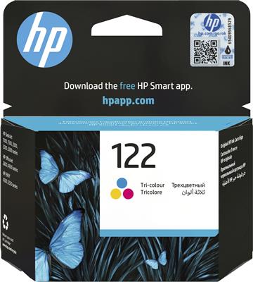 HP 122 Tri-color Original ink cartridge 1 pc(s) Cyan, Magenta, Yellow