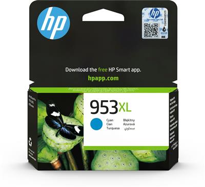 [F6U16AE#BGX] HP 953XL Cyan Original Ink Cartridge