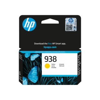 [4S6X7PE] HP 938 Yellow Ink Cartridge 800 Pages pour OJ Pro 9730 & 9130 3Mois