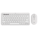 Logitech Pebble 2 Combo - TONAL WHITE - FRA - 2.4GHZ/BT - N/A - CENTRAL-419 - UNIVERSAL 12M