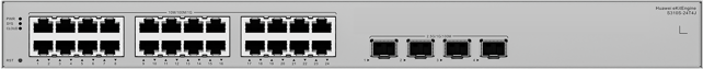 Huawei S310S-24T4J (24*10/100/1000BASE-T ports, 4*2.5GE SFP ports, built-in AC power, Fanless)