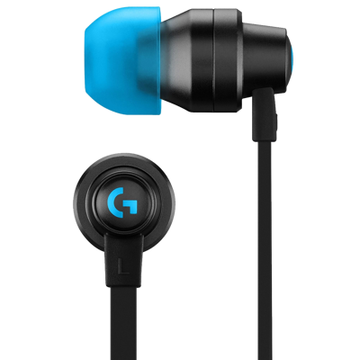 [981-000924] Logitech G333 Wired Gaming Earphones - BLACK - 3.5 MM